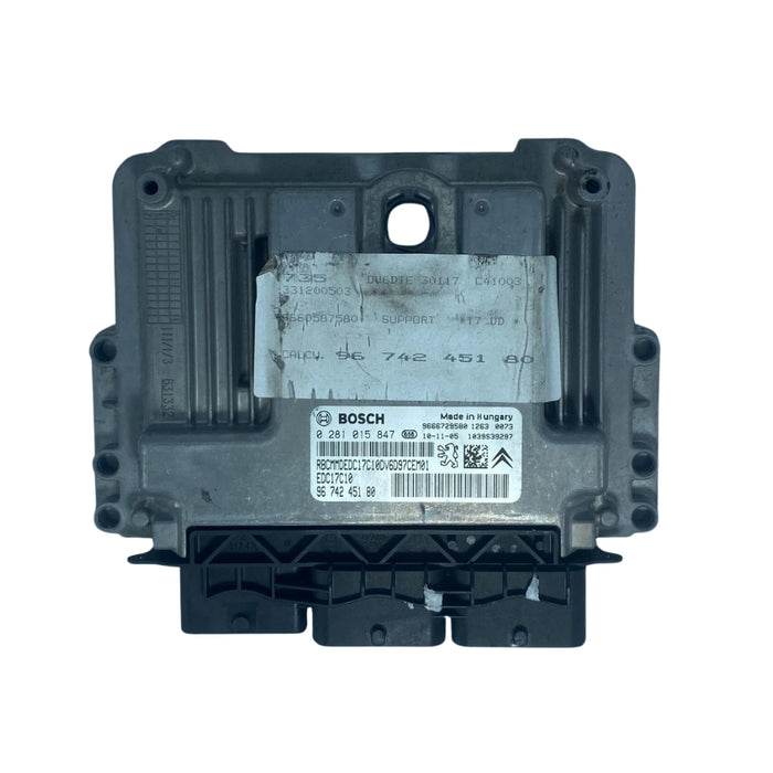 ECU CENTRALITA MOTOR PEUGEOT 0 281 015 847 0281015847 96 742 451 80 9674245180
