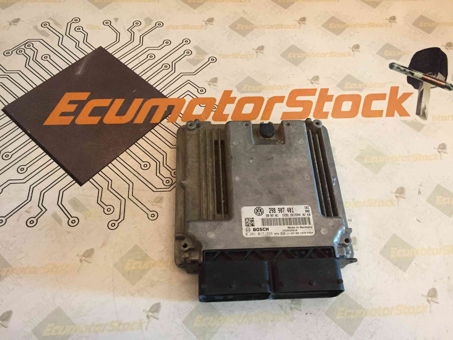 UNITÉ DE CONTRÔLE ECU MOTEUR VOLKSWAGEN 0281017739 298907401 EDC17CP14 0 281 017 739
