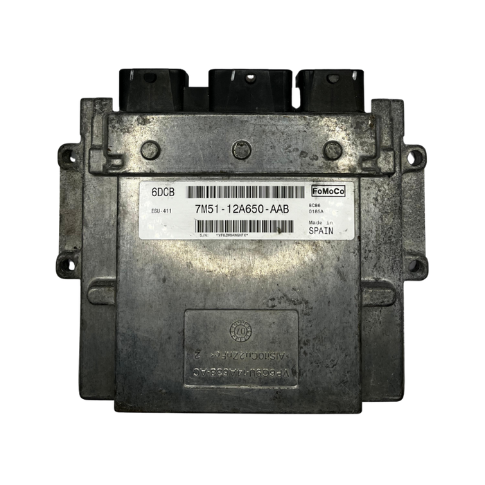 CONTROLADOR DE MOTOR FORD FOCUS 1.8 7M51-12A650-AAB 7M5112A650AAB ESU-411 ESU411 6DCB