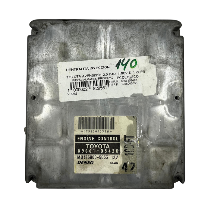 TOYOTA AVENSIS 2.0 89661-05420 8966105420 MB175800-5033 MB1758005033