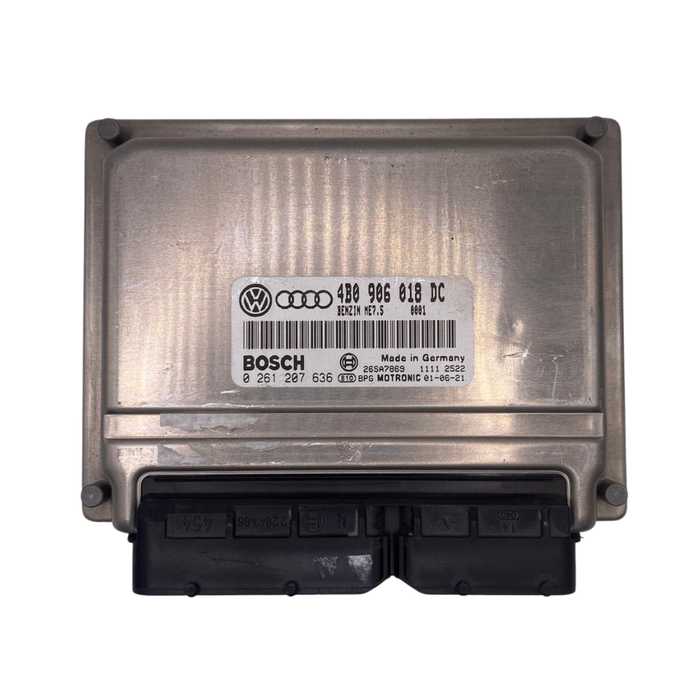 CONTROLADOR DE MOTOR ECU AUDI A6 1.8 0261207636 0 261 207 636 4B0906018DC 4B0 906 018 DC
