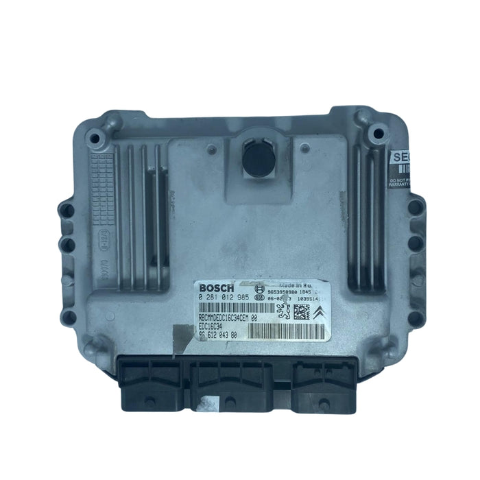 CITROEN C4 1.6 UNITÉ DE CONTRÔLE MOTEUR ECU 0 281 012 985 0281012985 9661204380