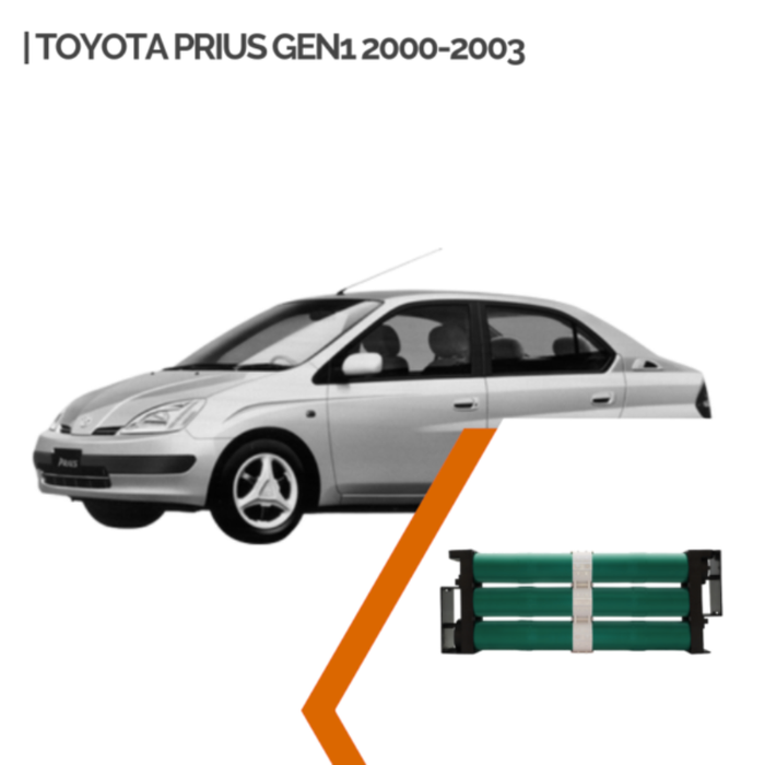 Reparación de Batería híbrida Toyota Prius Gen1 2000–2003 – Cilíndrica
